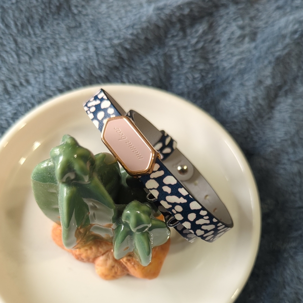 Animal Print Bracelet with Rose Gold Accent